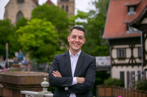 Daniel Töpfer ist der jüngste Kandidat bei der Esslinger OB-Wahl. Foto: Roberto Bulgrin