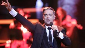 Swing When Youre Winning - Robbie Williams war nicht nur Gastgeber der diesjährigen Bambi-Verleihung, er bekam auch selbst ein Rehkitz für seine Entertainer-Qualitäten. Foto: dpa