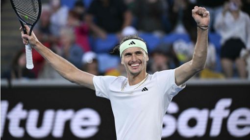 Alexander Zverev erreicht bei den Australian Open das Halbfinale. Foto: AFP/WILLIAM WEST