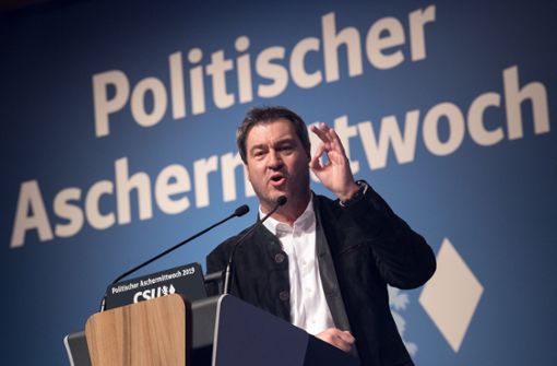 Für seine Aussagen über die Grünen erntete Markus Söder lauten Beifall. Foto: dpa