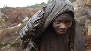 Ein Arbeiter in einer Kobalt-Mine in der Demokratischen Republik Kongo. Foto: AP/SCHALK VAN ZUYDAM