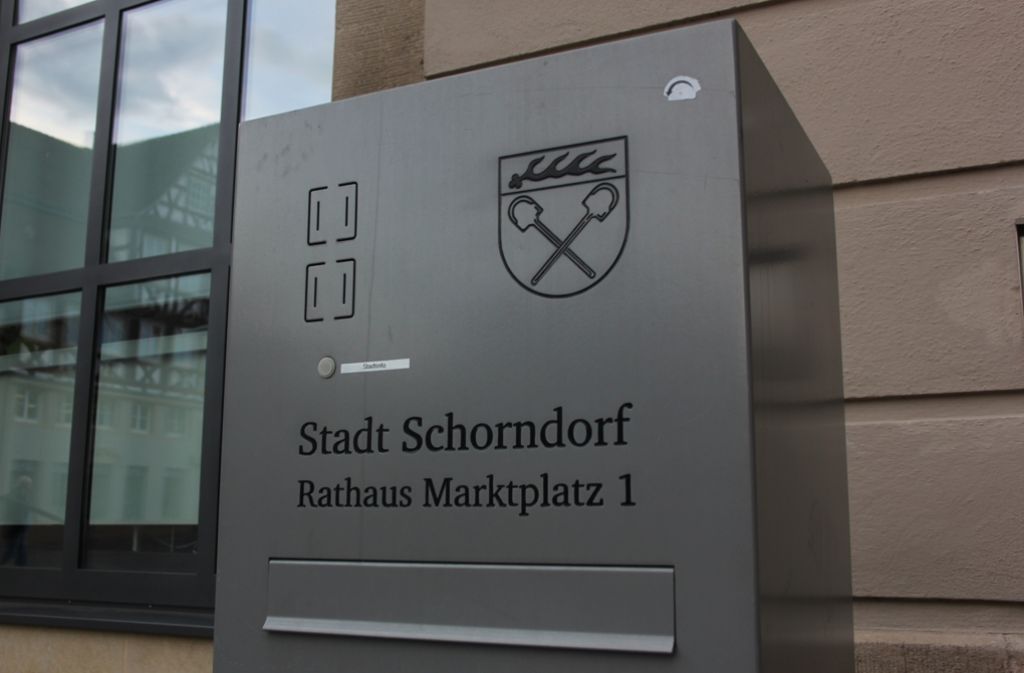 Im Schorndorfer Rathaus ist über ein neues Mobilfunkkozept diskutiert worden. Foto: Pascal Thiel