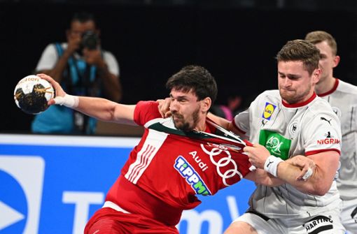 Gegen Ungarn setzte es für die deutsche Mannschaft eine knappe Niederlage. Foto: AFP/ANNE-CHRISTINE POUJOULAT