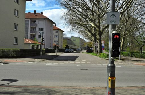 Die Hohenstaufenallee: Der Abschnitt der Strecke soll zur Fahrradstraße werden. Foto: Marius Venturini