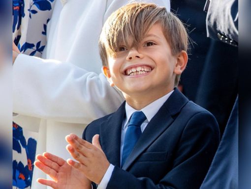 Prinz Oscar hat Spaß beim Thronjubiläum. Foto: imago/PPE