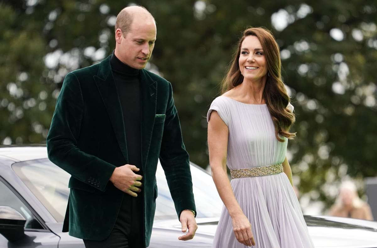 Prinz William und Herzogin Kate auf dem Weg zur Preisverleihung.