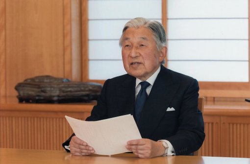 Der japanische Kaiser Akihito hat sich per Videobotschaft an seine Untertanen gewandt. Foto: IMPERIAL HOUSEHOLD AGENCY