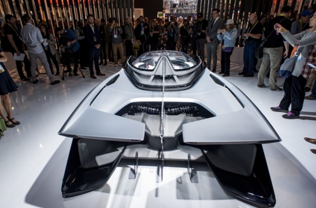 Der Autohersteller The Faraday Future präsentierte auf der Elektronikmesse  den „FFZero1“ – ein elektrisch angetriebenes Concept-Car.