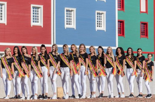 Das sind die 16 Anwärterinnen auf den Titel „Miss Germany 2019“. Foto: dpa