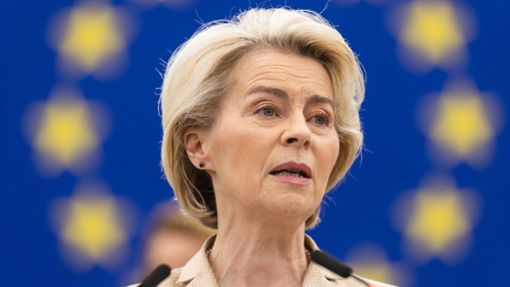 EU-Kommissionspräsidentin Ursula von der Leyen hat im vergangenen Jahr insgesamt 23 Mal Reisen im Privatjet zurückgelegt. Foto: Philipp von Ditfurth/dpa