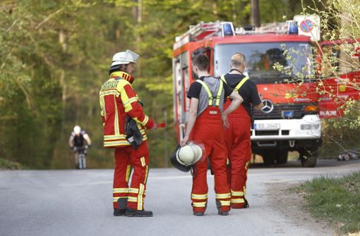 Die Feuerwehr musste wegen eines Waldbrandes ausrücken. Foto: 7aktuell.de/Daniel Jüptner