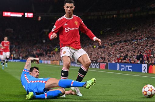Cristiano Ronaldo und Manchester United sind aus der Champions League ausgeschieden. Foto: AFP/PAUL ELLIS