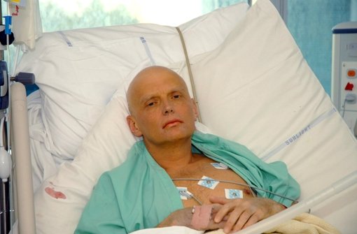 Archiv-Foto von Alexander Litvinenko  mit tödlicher Vergiftung im Krankenhaus Foto: dpa