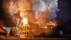 In der Nacht zum Freitag kam es zu einem Feuer in Herrenberg. Foto: 7aktuell.de/ Gruber