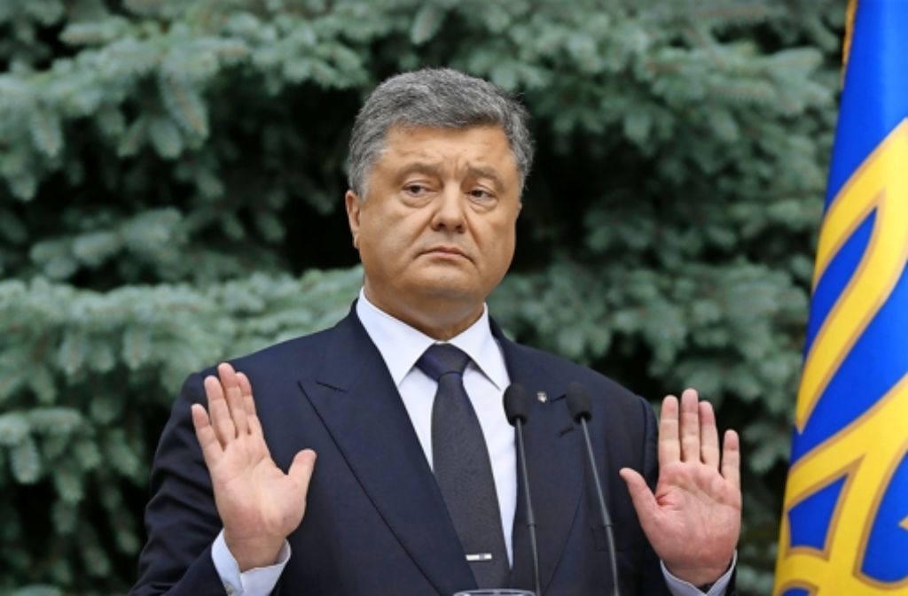 Probleme über Probleme in der Ukraine: Staatschef Poroschenko. Foto: dpa