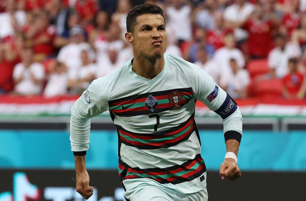 Cristiano Ronaldo erzielte bei der EM 2021 gegen Ungarn zwei Tore.