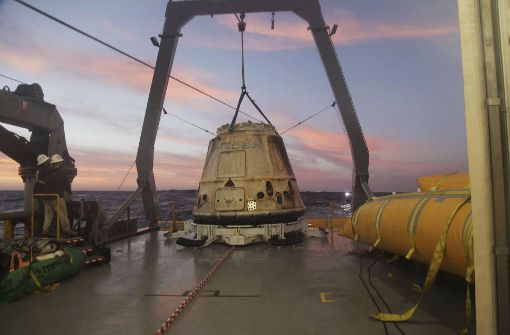 Das „Dragon“-Raumschiff des Unternehmens SpaceX Foto: SpaceX
