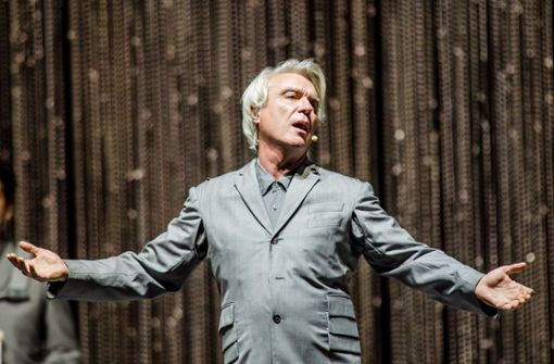 Der Ex-Talking-Head David Byrne beim Auftritt im Berliner Tempodrom Foto: Getty