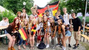 Die Fans der deutschen Mannschaft jubeln in Stuttgart. Foto: 7aktuell.de/Eyb