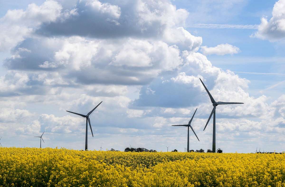 Die Bundesregierung will für die Windkraft an Land gesetzlich verpflichtende Flächenziele vorgeben. Foto: dpa/Julian Stratenschulte