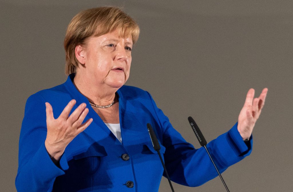 Angela Merkel war am Montag in Sachsen unterwegs. Foto: Robert Michael/dpa-Zentralbild