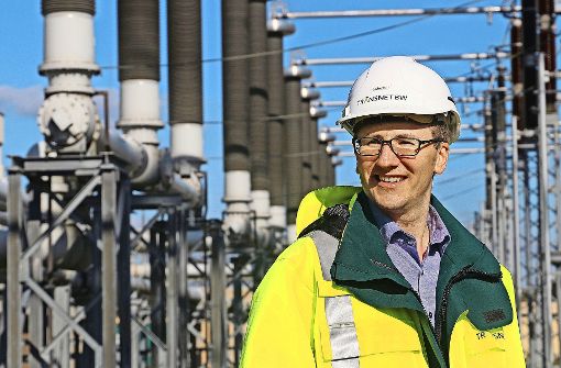 Andreas Schuster, Projektmanager bei Transnet BW, freut sich auf den Tag, wenn in Großgartach Nordseestrom ankommt. Foto: factum/Granville