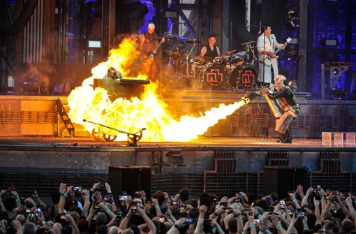 So hat im Juni die Flamme der international erfolgreichsten deutschen Band Band      in Stuttgart gelodert. Foto: LICHTGUT/Max Kovalenko