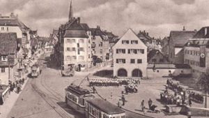 Der Gablenberger Schmalzmarkt diente zur NS-Zeit als Aufmarschplatz. Der Brunnen, den es heute noch gibt, war der Hitlerjugend gewidmet. Foto: Muse-O