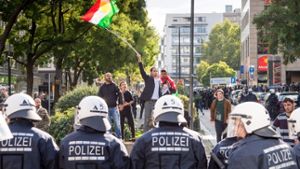 Beim türkisch-kurdischen Konflikt auf Stuttgarts Straßen wurde am Sonntag auch eine Unbeteiligte zum Opfer Foto: Lichtgut