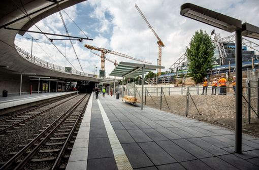 Fertig: die neue Stadtbahn-Haltestelle Staatsgalerie in Stuttgart. Foto: Leif Piechowski