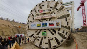 Diese Bohrmaschine gräbt den 9,5 Kilometer langen Tunnel zwischen dem Hauptbahnhof und  der 155 Meter höher gelegenen Filderebene. Foto: LG/Julian Rettig