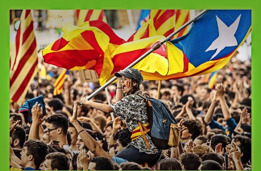 Die katalanischen Separatisten fiebern dem Wahltag am Sonntag entgegen. Ein normaler Wahltag wird es wohl nicht. Foto: Getty