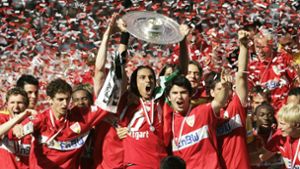 Fast wie aus dem Nichts – der VfB Stuttgart wird 2007 Deutscher Fußball-Meister. Foto: dpa