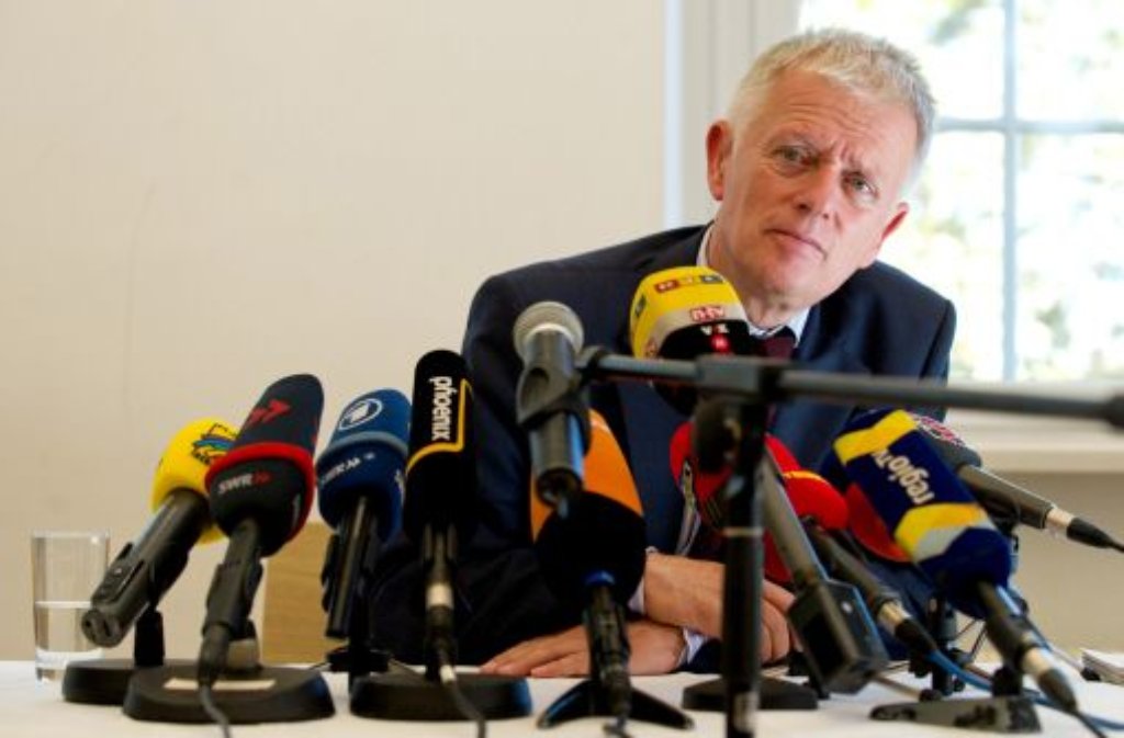 Der zukünftige Oberbürgermeister von Stuttgart hat sich am Montagvormittag den Fragen der Journalisten gestellt. Foto: dpa