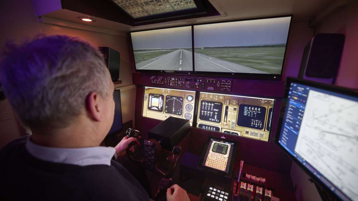 Flugsimulator in Backnang: Hier wird jeder zum Jumbo-Piloten