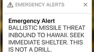 Falscher Raketenalarm versetzt Hawaii in Panik