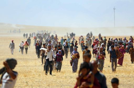 Im August 2014 wurden Tausende Jesiden von den kurdischen Volksverteidigungseinheiten (YPG) aus dem Sindschar-Tal befreit. Foto: picture alliance / AA