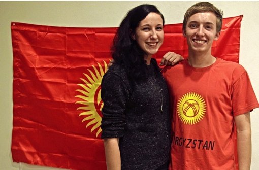 Aus Kirgisistan hat Jonathan Winkler die Bekanntschaft zu Cassandra Lammie mitgebracht. Foto: Ralf Recklies