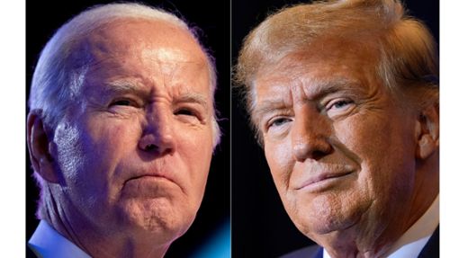 Bei dem Rennen zwischen Trump (r) und Biden handelt es sich um die erste Neuauflage eines Duells ums Weiße Haus mit denselben Kandidaten seit rund 70 Jahren. Foto: --/AP/dpa