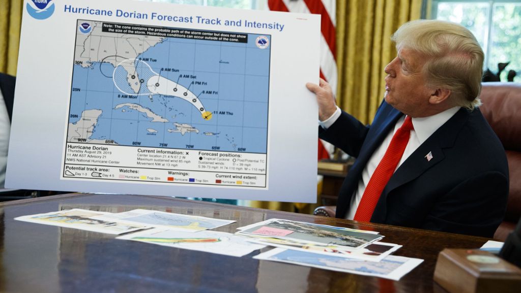 Sharpie-Gate und Hurrikan Dorian: Trumps ewige Rechthaberei