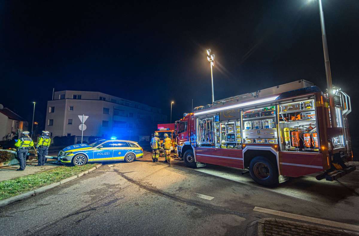 Weitere Bilder des Unfalls in Wendlingen.