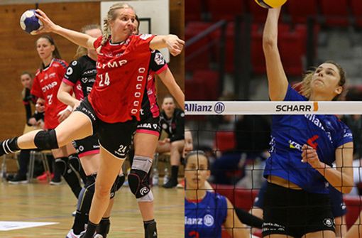 Handballerin Danick Snelder und Volleyballerin Juliet Lohuis. Foto: Baumann/Pressefoto Baumann
