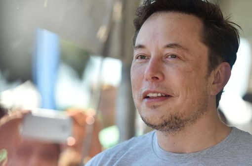 Elon Musk – immer für einen überraschenden Auftritt gut. Foto: AFP