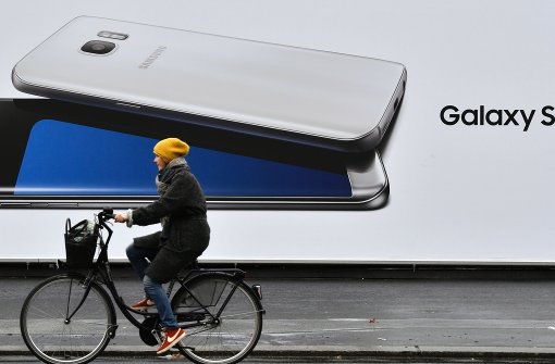 Für dieses Smartphone wird Samsung in Zukunft nicht mehr werben. Foto: AFP