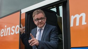 Der baden-württembergische CDU-Spitzenkandidat Guido Wolf auf Wahlkampftour. Foto: dpa