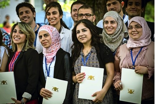 Angehende Akademiker: Das Wissenschaftsministerium fördert 50 junge Syrer mit einem Stipendium Foto: Lichtgut/Achim Zweygarth