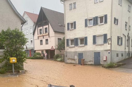 Bei schweren  Unwettern wie 2022 in Mundelsheim könnte das Katastrophenschutzzentrum künftig aktiv werden. Foto: Archiv (Werner Kuhnle)