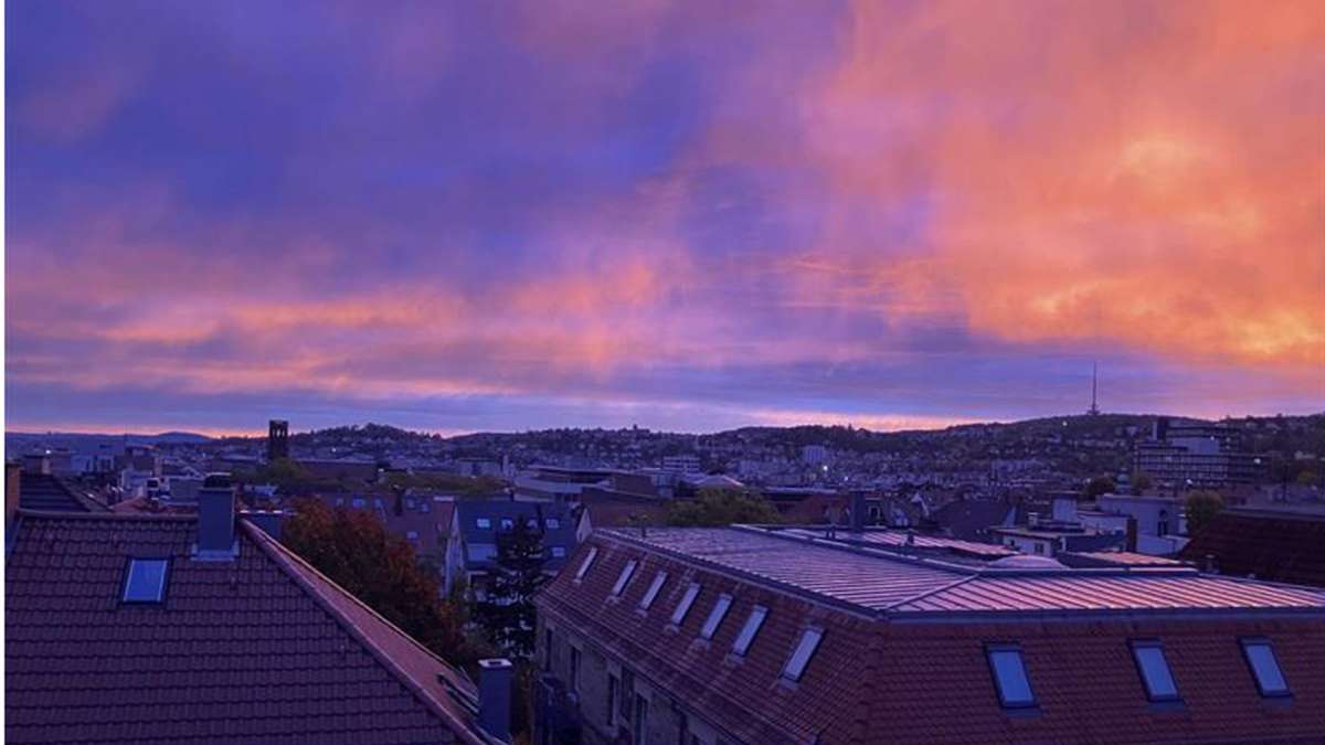 Der Himmel über Stuttgart am Donnerstagmorgen.