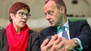Annegret Kramp-Karrenbauer will Friedrich Merz nicht als Minister im Kabinett. Foto: dpa