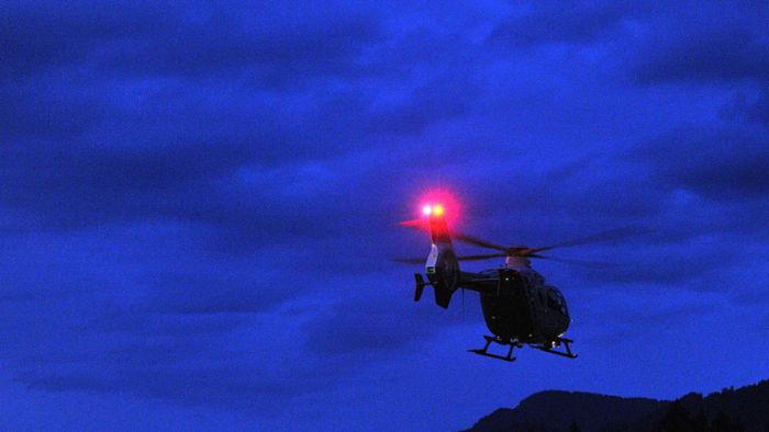 Polizei-Hubschrauber sucht nach vermisster Person